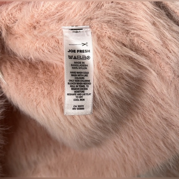 jillian harris x joe fresh fuzzy pink sweater - Picture 4 of 7